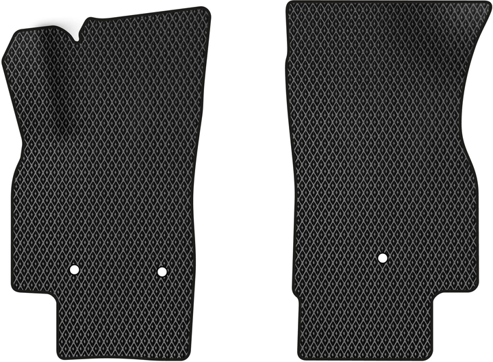 Акція на EVA килимки EVAtech в салон авто передні Chevrolet Spark (M400) AT 2015+ 3 покоління Htb USA 2 шт Black від Rozetka
