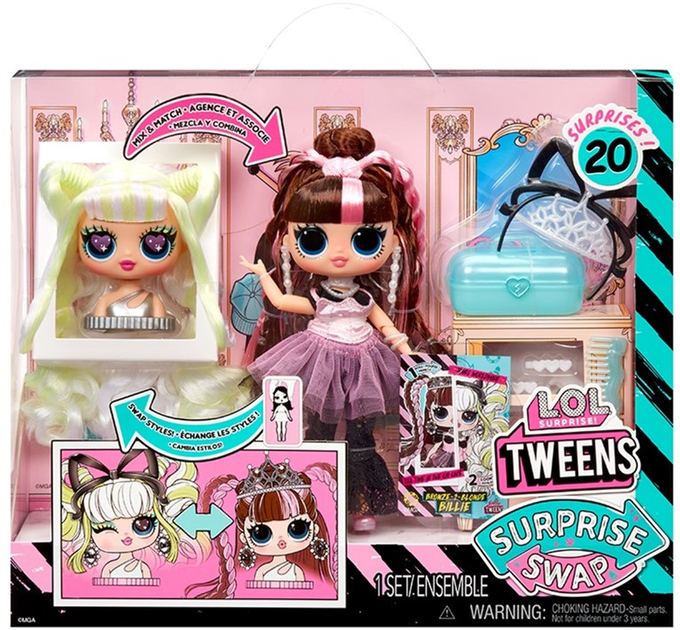 Lalka z akcesoriami Mga LOL Surprise Tweens Surprise Swap Fashion Doll Bronze Blonde Billie (0035051591740) - obraz 4