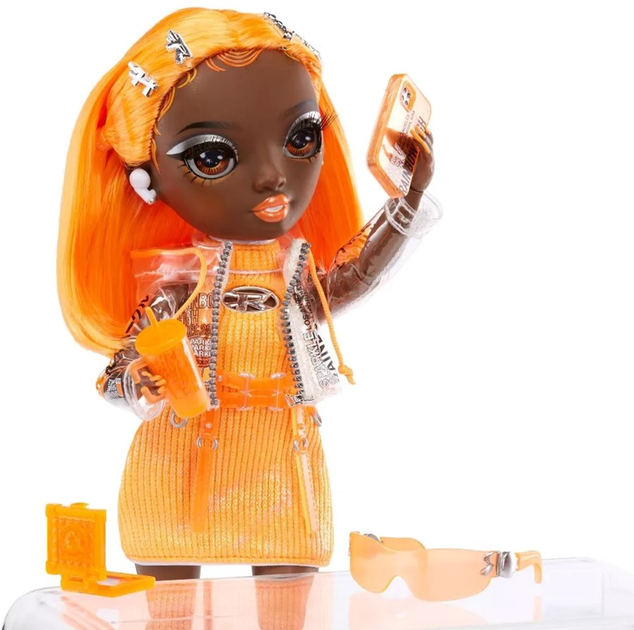 Lalka z akcesoriami Mga Rainbow High Michelle Orange Fashion Doll Michelle St. Charles 28 cm (0035051583127) - obraz 5