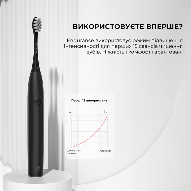 Электрическая зубная щетка Oclean Endurance Eco Black - изображение 3