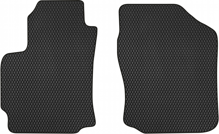 Акція на EVA килимки EVAtech в салон авто передні Daihatsu Sirion (M300) 2004-2015 2 покоління Htb EU 2 шт Black від Rozetka