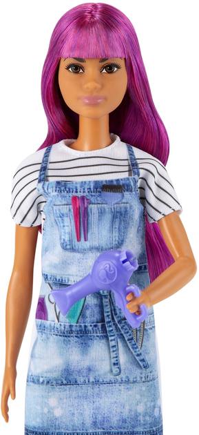 Lalka z akcesoriami Mattel Barbie Kariera Fryzjerka 29 cm (0887961921403) - obraz 3