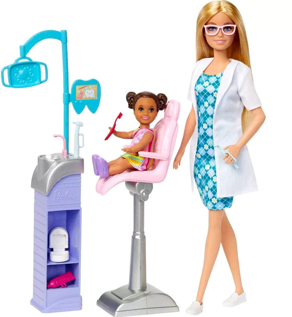 Набір ляльок Мattel Barbie Кар'єра ляльки-стоматолога (0194735108039) - зображення 2