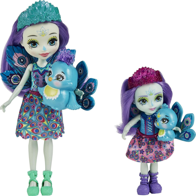 Набір ляльок Мattel Enchantimals Patter and Piera Сестри Павичі (0194735009039) - зображення 2