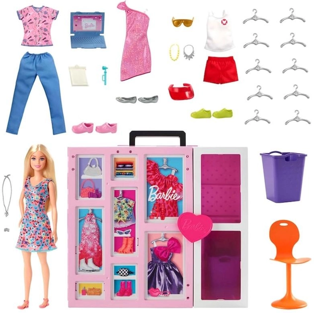 Лялька з аксесуарами Мattel Barbie Вбиральня мрії 29 см (0194735060238) - зображення 2
