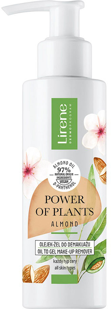 Olejek-żel do demakijażu Lirene Power of Plants migdał 145 ml (5900717077164) - obraz 1