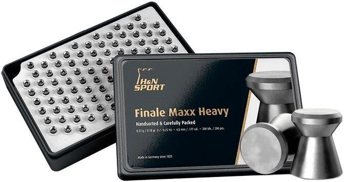 Кулі пневматичні H&N Finale Maxx HW. Кал. 4.49 мм. Вага — 0.53 г 200 шт./пач. - зображення 1