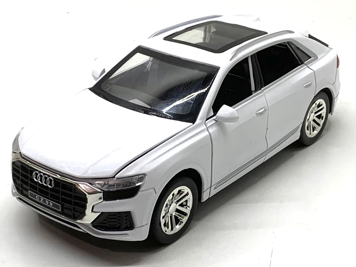 Машина Автосвит Audi Q8 инерционная масштаб 1:24 открываются двери капот багажник 20см Белая (AP-1844) - Фото 1 Машина Автосвит Audi Q8 инерционная масштаб 1:24 открываются двери капот багажник 20см Белая (AP-1844) - изображение 1
