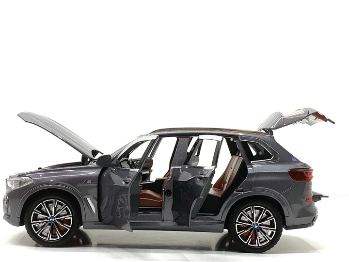 Машина Автосвит BMW Х5 инерционная масштаб 1:24 открываются двери капот багажник 20см Серая (AP-2012) - изображение 8
