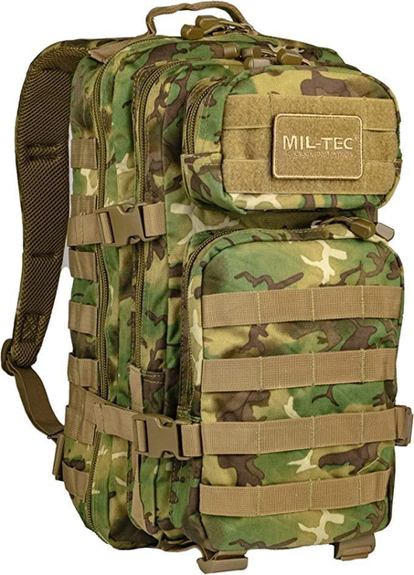 Рюкзак армейский Mil-Tec Assault 36L, тактический, штурмовой, объем 36-40 л., цвет Мультикам - изображение 1