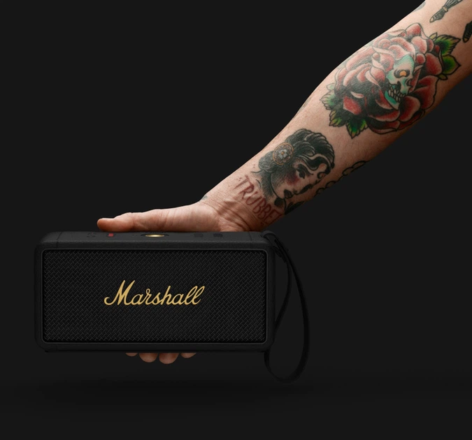 Акустика Marshall Portable Speaker Middleton Black and Brass