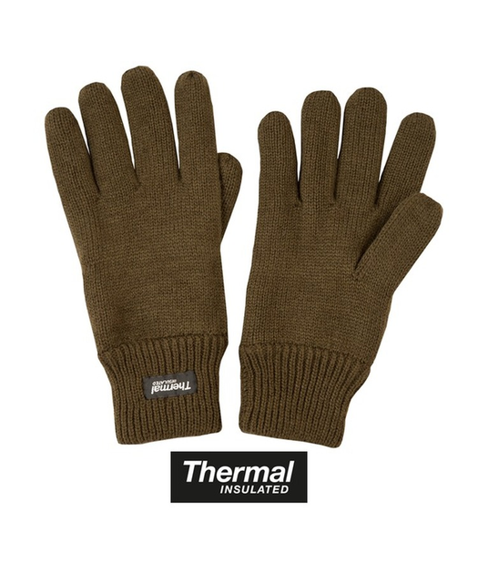 Рукавиці тактичні зимові рукавички Kombat UK Thermal Gloves Uni оливковий TR_kb-tg-olgr - зображення 1