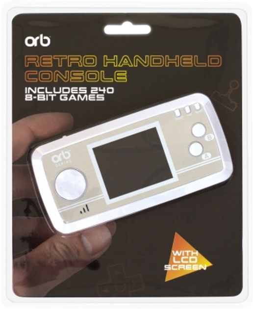 Przenośna konsola retro V2 Thumbs Up! Retro Handheld Console z 240 grami Srebrny/biały (5060613311714) - obraz 1