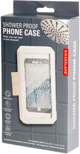 Водонепроникний чохол для телефону Kikkerland Shower Proof Phone Case (0612615117839) - зображення 1