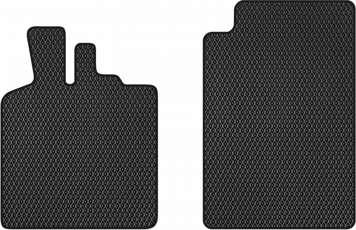 Акція на EVA килимки EVAtech в салон авто передні Smart Fortwo (C451) 2007-2014 2 покоління Htb EU 2 шт Black від Rozetka