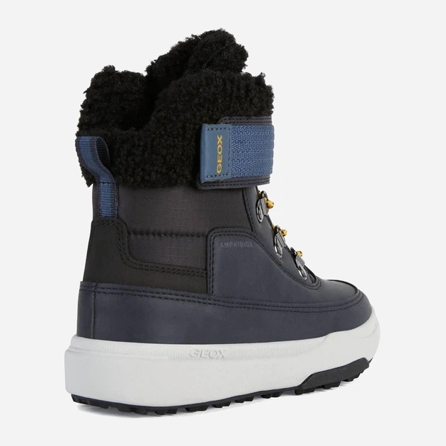 Zimowe trzewiki chłopięce ocieplane Geox J26D8A-0MEFU-C0045 33 Ciemnogranatowe (8050036795755) - obraz 4