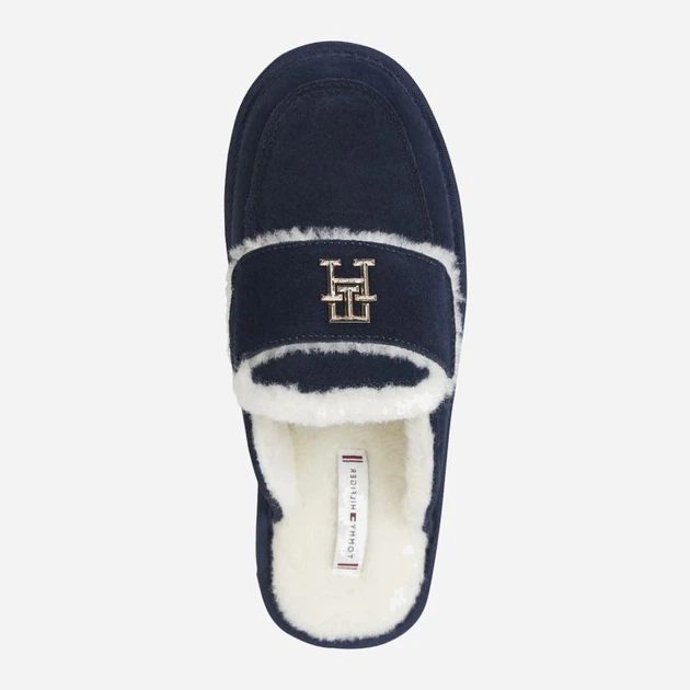 Kapcie damskie ciepłe Tommy Hilfiger FW0FW06714DW5 36 Granatowe (8720641583145) - obraz 4