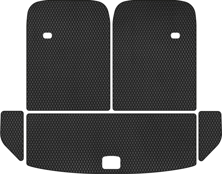 Акція на EVA килимок EVAtech в багажник авто Kia Sorento Prime 7 seats 2014-2020 3 покоління SUV EU 5 шт Black від Rozetka
