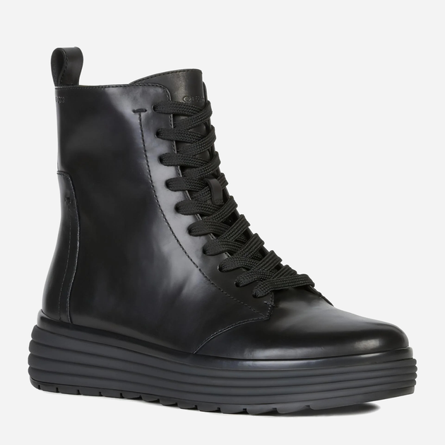 Жіночі зимові черевики високі Geox D16FDA00043C9999 37 Чорні (8050036226440) - зображення 2