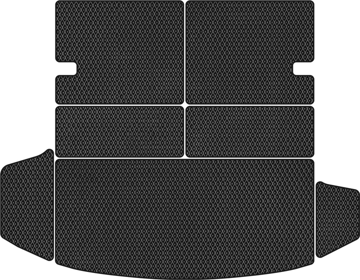 Акція на EVA килимок EVAtech в багажник авто Skoda Kodiaq Restyling 7 seats 2021+ SUV EU 7 шт Black від Rozetka