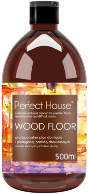 Płyn Perfect House Wood Floor profesjonalny do mycia i pielęgnacji podłóg drewnianych 500 ml (5902305000882) - obraz 1