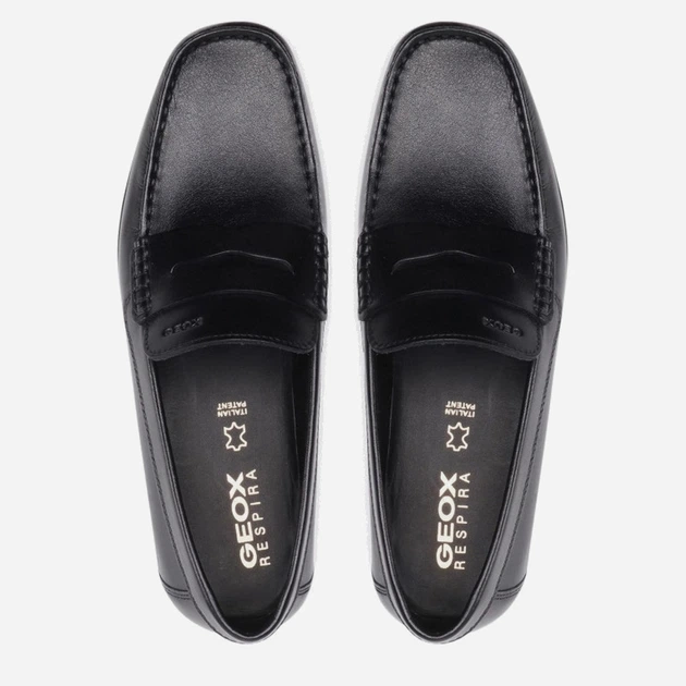 Mokasyny męskie Geox U250WA00043C9999 43 Czarne (8050036505545) - obraz 4