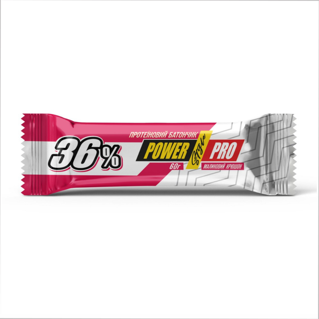 Протеїнові Батончики Protein Bar 36% - 20x60г Малиновий Крюшон – фото ...