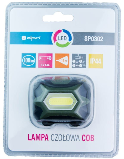 Latarka czołowa DPM COB IP44 (5900672656848) - obraz 7
