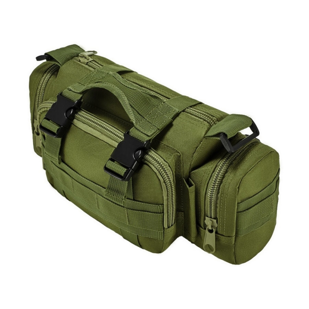 Тактическая сумка Tactical 5L khaki поясная/ плечевая/ армейская/ нагрудная - изображение 1