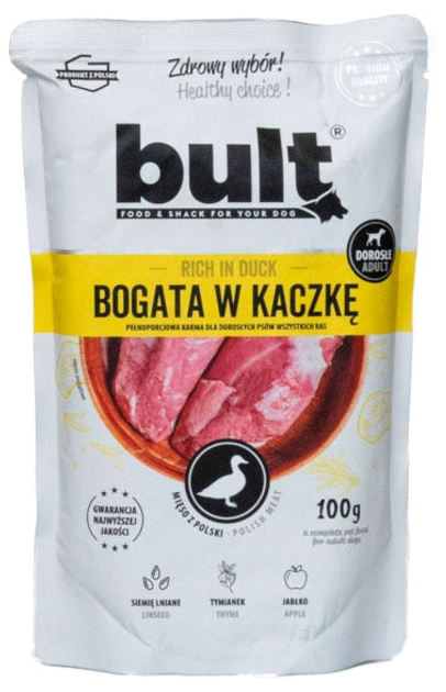 Mokra karma dla psów Bult Bogata w kaczkę 100 g (5903802472493) - obraz 1