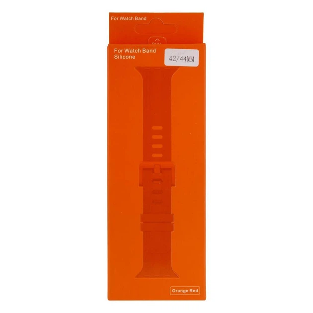 Ремешок Silicone Shine Band для Apple Watch 42/44/45/49 mm Orange Red - Фото 2 Ремешок Silicone Shine Band для Apple Watch 42/44/45/49 mm Orange Red - изображение 2