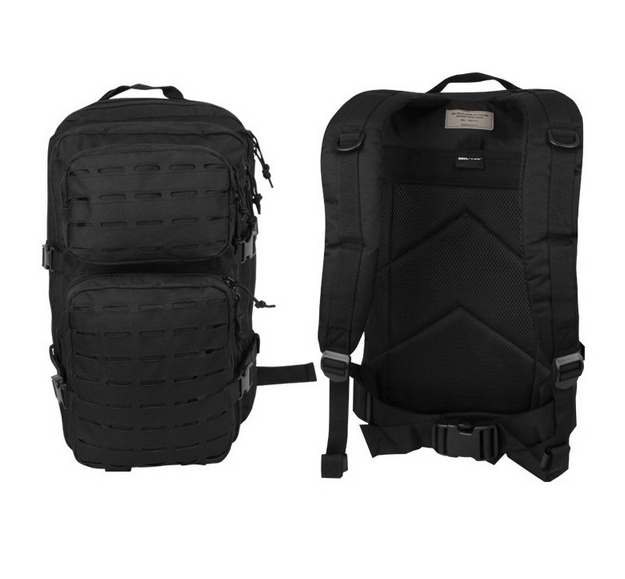 Большой черный рюкзак Mil-Tec Assault Laser Cut 36 л 14002702 - изображение 4