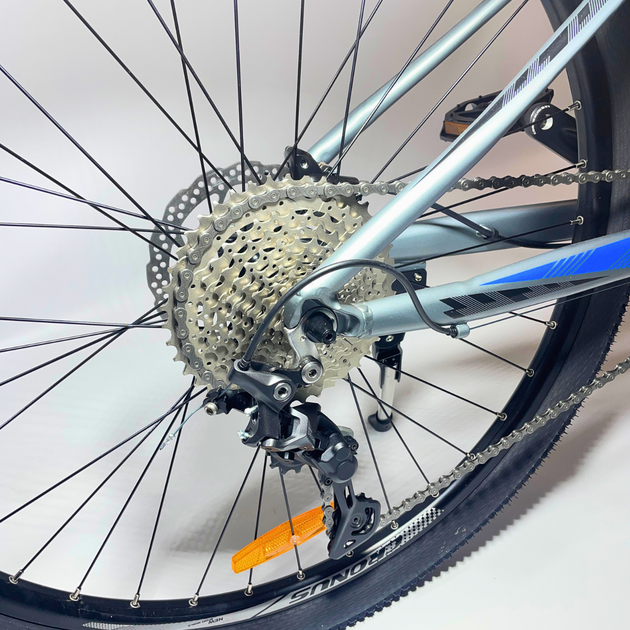 Велосипед Cronus колеса 27.5" модель Dynamic Алюмінієва рама 19.5" сірий-синій 2025 року - зображення 6