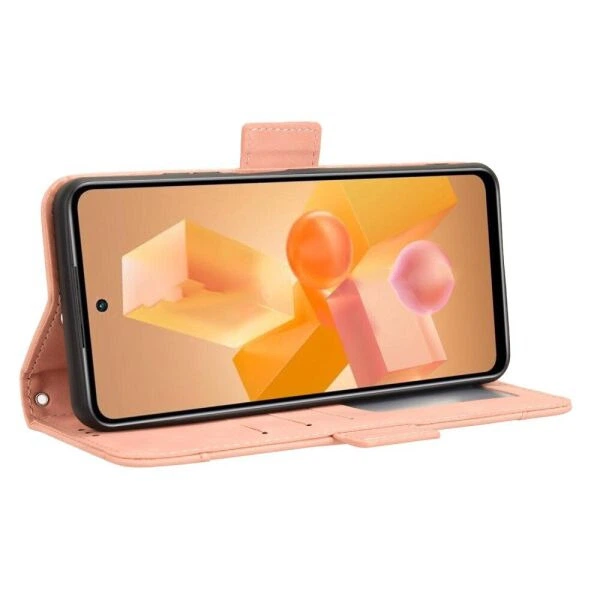 Чохол-книжка з кишеньками Deexe Wallet Stand для Infinix Hot 40i - Pink - зображення 4