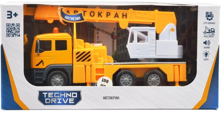 Автомодель Techno Drive Автокран зі світловими та звуковими ефектами (510253.270) - Фото 10 Автомодель Techno Drive Автокран зі світловими та звуковими ефектами (510253.270) - изображение 10