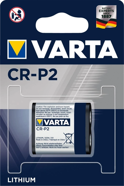 Батарейка Varta CR P2 BLI 1 Lithium (BAT-VAR-0000003) - зображення 1