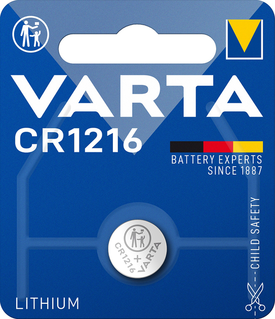 Батарейка Varta CR 1216 BLI 1 шт (1000443) - зображення 1