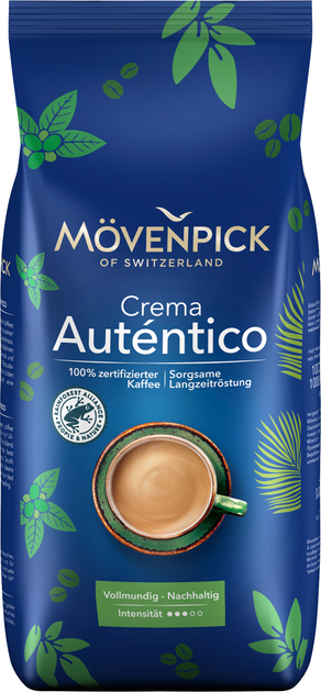 Кава Movenpick El Autentico Caffe Crema RFA SG натуральна смажена в зернах 1 кг (AGD-EKS-0000021) - зображення 1