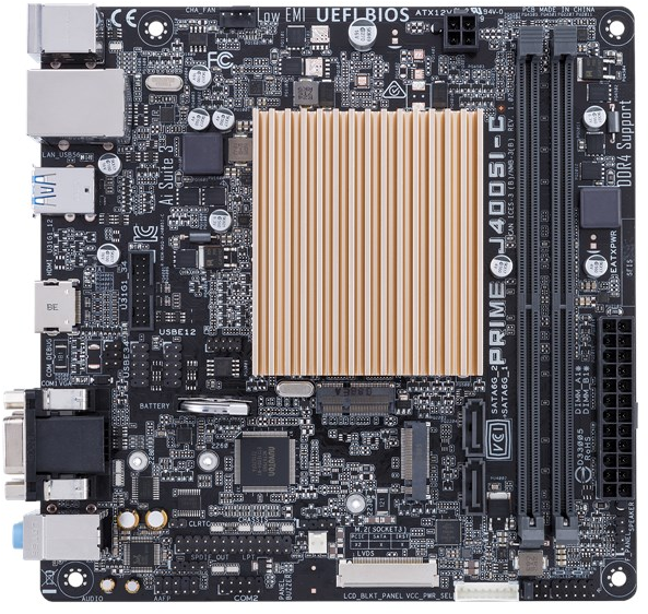 Материнская плата Asus Prime J4005I-C (Intel Celeron J4005, SoC, PCI-Ex16) - Фото 1 Материнская плата Asus Prime J4005I-C (Intel Celeron J4005, SoC, PCI-Ex16) - изображение 1