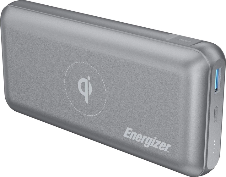 УМБ Energizer QE2007PQ Qi Wireless Type-C PD 20000 mAh Silver (QE2007PQ/GY) - зображення 2