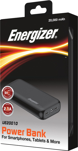 Powerbank Energizer UE20010 20000 mAh Black (UE20010/BK) - obraz 3