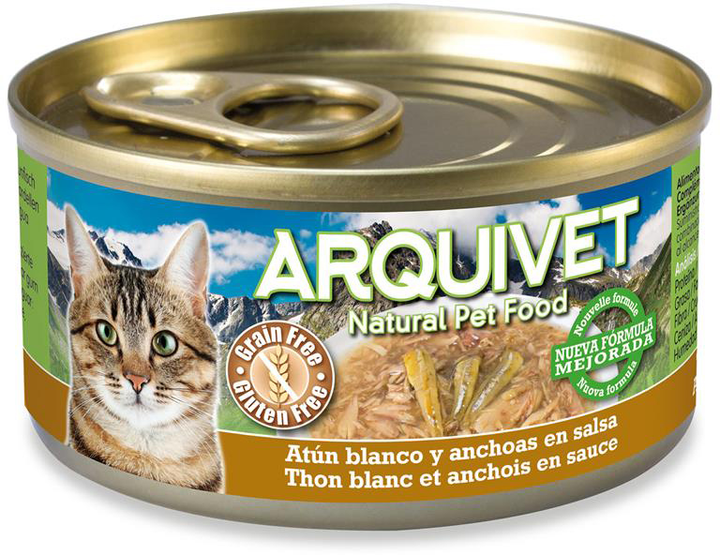 Консерва для кішок Arquivet з тунцем та анчоусами 80 г (8435117879942) - зображення 1