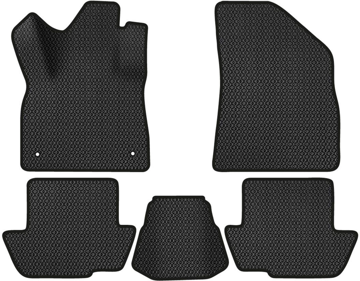 Акція на EVA килимки EVAtech в салон авто для Citroen DS5 2011-2015 1 покоління Htb EU 5 шт Black від Rozetka