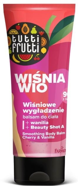 Balsam do ciała Farmona Tutti Frutti Wiśnia Wio wygładzający 200 ml (5900117977064) - obraz 1