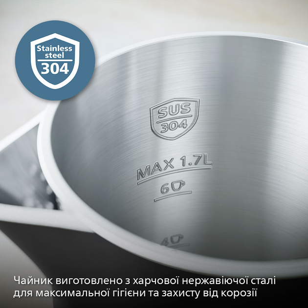Электрочайник PHILIPS Double Walled Kettle HD9395/90 - изображение 3
