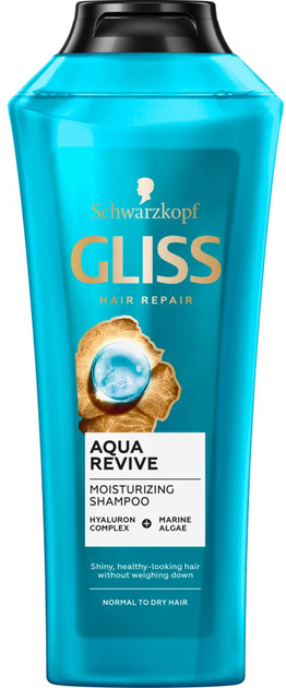 Szampon Gliss Aqua Revive do włosów suchych i normalnych 400 ml (9000101659214) - obraz 1