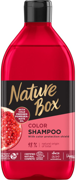 Szampon Nature Box Pomegranate Oil do włosów farbowanych z olejem z granatu 385 ml (9000101229349) - obraz 1