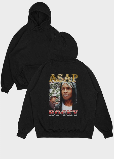 Чоловіче худі MODNO з принтом Hip-Hop/ASAP Rocky M Чорний (HD004-7-BL-004-1-049) - Фото 1 Чоловіче худі MODNO з принтом Hip-Hop/ASAP Rocky M Чорний (HD004-7-BL-004-1-049) - изображение 1