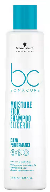 Шампунь Schwarzkopf Professional BC Bonacure Moisture Kick Shampoo зволожуючий шампунь для нормального та сухого волосся 250 мл (4045787723090) - зображення 1