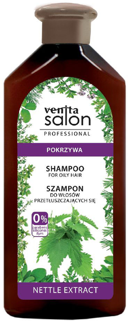 Szampon Venita Salon Professional Shampoo For Oily Hair ziołowy do włosów przetłuszczających się Pokrzywa 500 ml (5902101517508) - obraz 1
